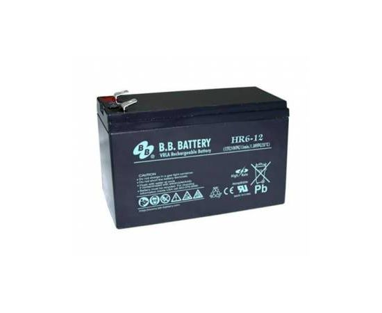  АКБ для ИБП 6В 12,0Ач BB Baterry HR 6-12, 2,1 kg, 151x51x94 mm 