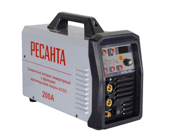  Сварочный аппарат Ресанта САИ-200АД (АС/DC) инвертор ММА DC/TIG 