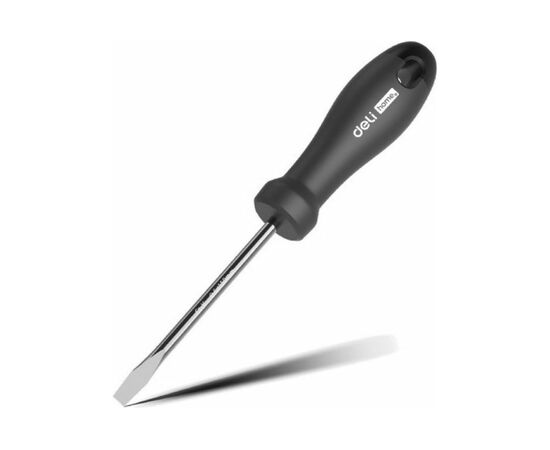  Шлицевая отвёртка Deli HT1106 Home Series 6x150мм, эксклюзивный дизайн, рукоятка из высококачественного софттач пластика 