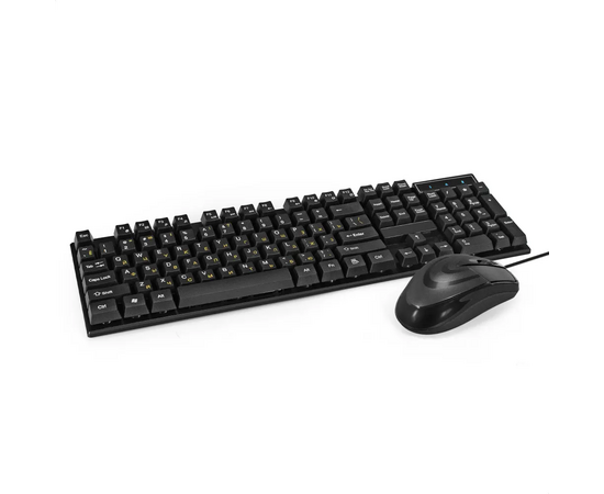  Комплект ExeGate Professional Standard Combo MK110-OEM EX295303RUS клавиатура влагозащищенная+мышь оптическая 