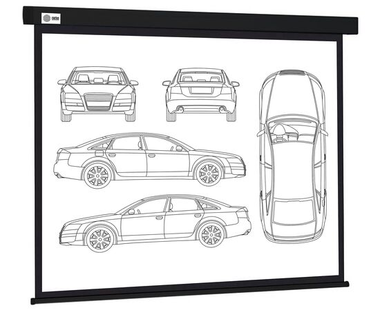  Экран Cactus CS-PSW-213X213-BK Wallscreen настенно-потолочный рулонный черный 