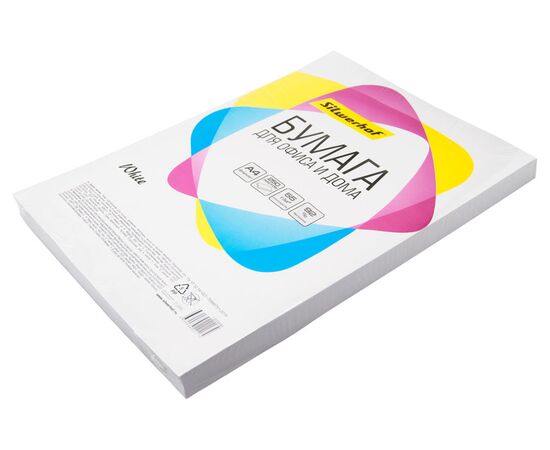  Бумага Silwerhof 716002 A4/55г/м2/250л./белый CIE94 общего назначения(офисная) 