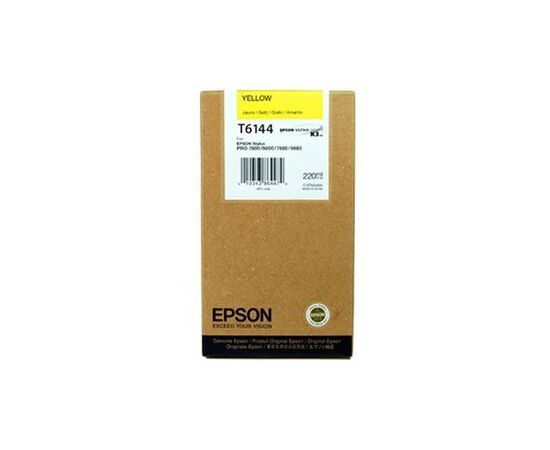  Картридж струйный Epson T6144 C13T614400 желтый (220мл) для Epson St Pro 4450 