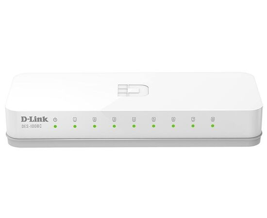  Коммутатор D-Link DES-1008C/B1A белый 