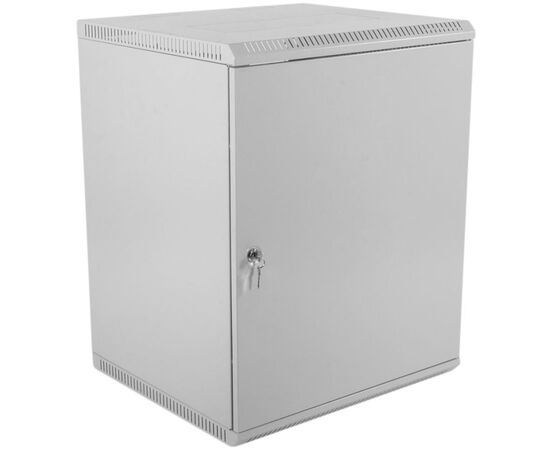  Шкаф коммутационный ЦМО ШРН-Э-15.650.1 серый 15U 600x650мм пер.дв.стал.лист несъемн.бок.пан. 