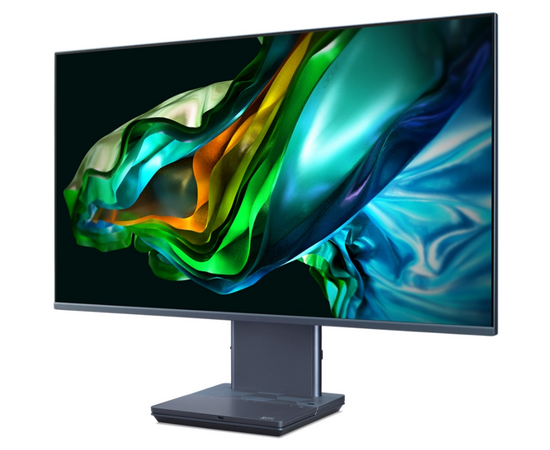  Моноблок Acer Aspire S32-1856 (DQ.BL6CD.001) 31.5" WQHD i7 1260P (1.5) 16Gb SSD512Gb Iris Xe CR noOS GbitEth WiFi BT 180W клавиатура мышь Cam серый 