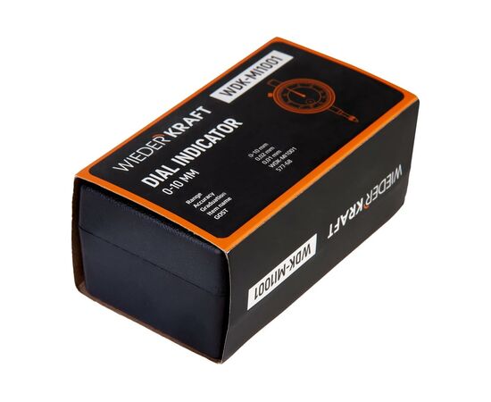  Индикатор часового типа Wiederkraft WDK-MI1001 0-10мм/0.01мм/с ушком 