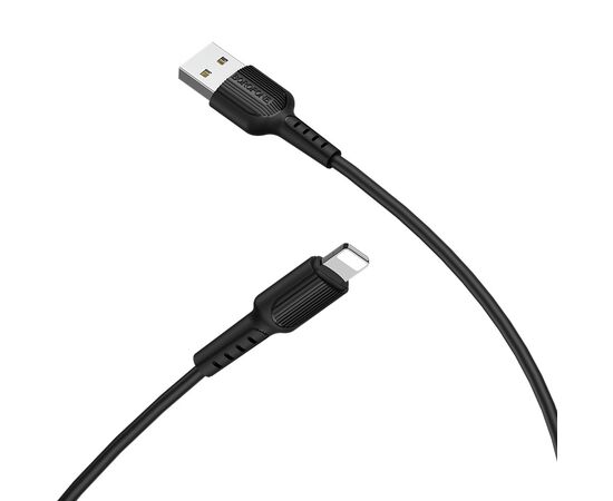  Дата-кабель BOROFONE BX16 Easy Lightning, 1м (чёрный) 