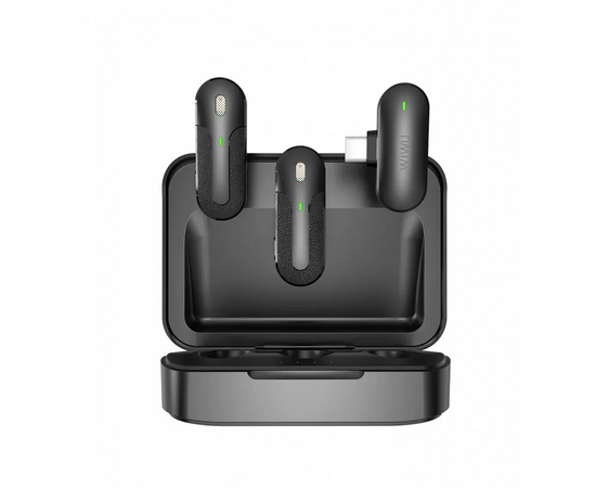  Беспроводной микрофон WiWU Wi-WM002 Type-C, петличный, шумоподавление (Black) 