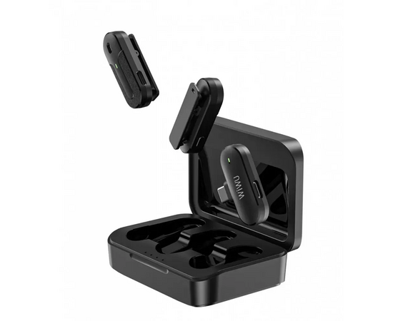  Беспроводной микрофон WiWU Wi-WM002 Type-C, петличный, шумоподавление (Black) 