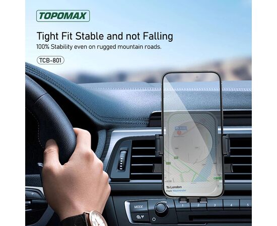  Автомобильный держатель TOPOMAX TCB-801 (черный) 