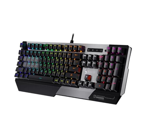  Клавиатура A4Tech Bloody B865N механическая серый/черный USB for gamer LED 