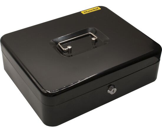  Ящик для денег Silwerhof 90x300x240 черный сталь 1.66кг 