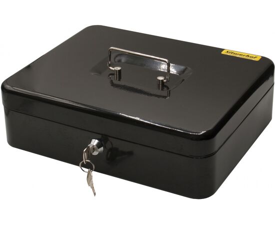  Ящик для денег Silwerhof 90x300x240 черный сталь 1.66кг 
