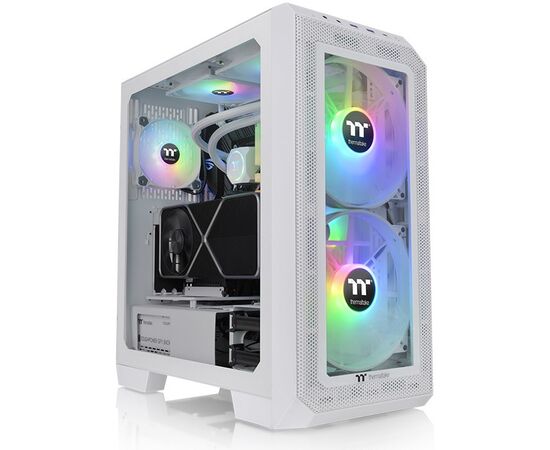  Корпус Thermaltake View 300 MX Snow (CA-1P6-00M6WN-00) белый без БП ATX 9x120mm 5x140mm 1x200mm 2xUSB3.0 audio bott PSU 