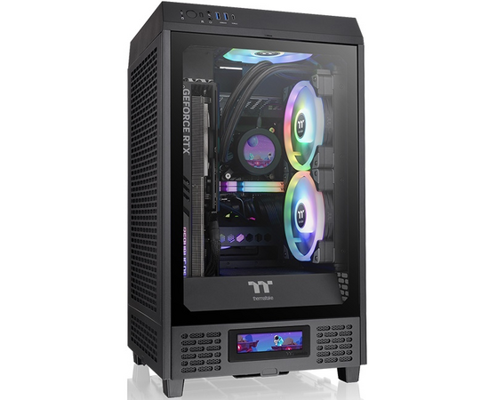  Корпус Thermaltake The Tower 200 (CA-1X9-00S1WN-00) черный без БП miniITX 11x120mm 5x140mm 2xUSB3.0 1xUSB3.1 audio bott PSU 