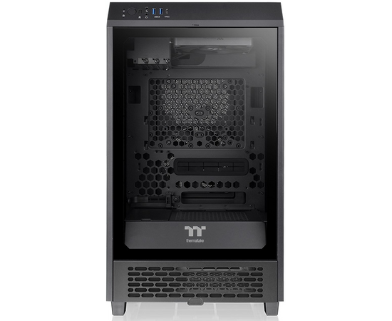 Корпус Thermaltake The Tower 200 (CA-1X9-00S1WN-00) черный без БП miniITX 11x120mm 5x140mm 2xUSB3.0 1xUSB3.1 audio bott PSU 